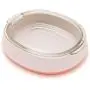 ljfjf 8deg; Tilted Cat Bowl Glass Feeding Food Bowl Non-Slip Low Flat Bowls for Cats (Green)