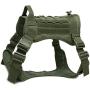 BMusdog Tactical Dog Harness Vest with Handle, Military Hiking Hunting Walking Dog Vest Adjustable Training Working 1000D Nylon Harness for Small Medium Large Dogs