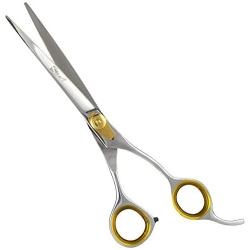 Sharf Dog Grooming Scissors, Gold Touch 8.5 Inch Straight Sharp Professional Pet Grooming Shear Use for Cat or Dog Grooming