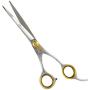 Sharf Dog Grooming Scissors, Gold Touch 8.5 Inch Straight Sharp Professional Pet Grooming Shear Use for Cat or Dog Grooming