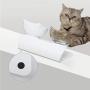 Double Cat Bowl with Raised Stand, 15°Tilted Anti-Slip Cat Food and Water Pet Feeding Bowls, Protect Pets Cervical Vertebra, Detachable Pet Bowl for Cats and Small Dogs with a Dish Washing Brush