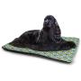 DayDayFun Geometric Custom Pet Mat Pixel Art Style Stripes Three Dimensional Pattern Colorful Herringbone Design Waterproof and Urine-Proof Pet Mat Multicolor
