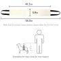 CASTELBELBO dog sling for large dogs hind leg support, dog harness small breed, portable dog lift (Black)