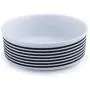 LazyBonezz Black Stripes Ceramic Pet Dog Cat Feeding Bowl LazyBonezz Black Stripes Ceramic Pet Dog Cat Feeding Bowl