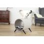 Cat Craft 4308601 Tunnel Bed, Grey and Brown Wooden Legs Cat Furniture, 15 Inch