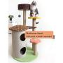 Cat Tree Tower, Cat Condo, Kitten Activity Center, Pet Play House, Sisal Scratching Post, Multi-Level Jump Platform, Tall Perches