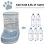 LeYoMiao Automatic Pet Feeder Medium and Small Pet Automatic Food Feeder and Drinker Set 3.8 L, Dog Travel Supplies Feeder and Drinker Cat Rabbit Pet Animal