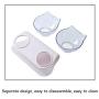 kathson Cat Double Food Bowl Elevated Pets Food Water Feeder Bowl with Stand, 15° Tilted Design Raised Feeder Bowls Anti Skid Tilting Neck Protective for Cats and Small Dogs