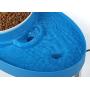 Filtered Pet Fountain Feeder with Removable Food Bowl and Built-In Nightlight Safety Light - Great for Cats and Dogs - Super Quiet Operation - Holds and Filters Up To Three Liters of Water - BPA Free - Blue