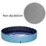 PAWISE Extra Large Dog Swimming Pool, Collapsible Pet Bathing Tub, Anti-Slip, Great for Dogs and Kids, 63