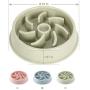 Pet Fun Slow Feeder Dog Cat Bowl Feeder Interactive Bloat Stop Dog Cat Water Bowl Non-Slip Puzzle Bowl Anti-Gulping Pet Slower Food Feeding Dishes Eco-Friendly Durable, Safe Healthy