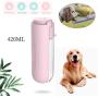 Portable Pet Dog Water Bottle for Walking and Traveling,Foldable Large Capacity Puppy Water Bottle Bowl Leak Proof BPA Free,Lightweight Dog Water Dispenser with Drink Cup with Rotatable Trough