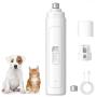 Pet Nail Grinder for Large Dog,SUNSENT Electric Dog Nail Grinder,Rechargeable Pet Nail Grinder for Paws Grooming and Smoothing,Pet Nail Trimmer Clipper for Small,Medium,Large Dog,2 Speed and Low Noise