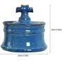 HBFFL Ceramic Cat Water Fountain, Automatic Circulation Pet Water Dispenser, Ultra-Quiet Water Pump, Suitable for Cats and Dogs,1