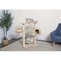 Go Pet Club Small Cat Tree Furniture Beige