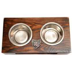 Papillon, a Dogs Bowl with a Relief from ArtDog