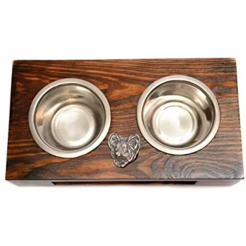 Papillon, a Dogs Bowl with a Relief from ArtDog Papillon, a Dogs Bowl with a Relief from ArtDog