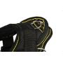Dean and Tyler DT Dog Harness, Black with Yellow Trim