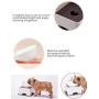 Anlik Pet Feeder for Flat Face Dogs/Cats,Adjustale,Slope Base,Non-Skid Rubber (White)