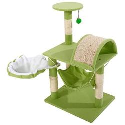 SAILSWORD 32'' Cat Tree Kitten Activity Tower Sisal Lambs Wool Cat Climb Holder Condo