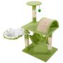 SAILSWORD 32'' Cat Tree Kitten Activity Tower Sisal Lambs Wool Cat Climb Holder Condo