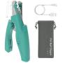 Pet Nail Clippers,Dog Nail Clippers with LED Light and USB Charging，Cat Pet Nail Clippers with Sharp Blades and Hidden Nail File/Nail Collector to Avoid Over Cutting,Suitable for Dogs and Cats