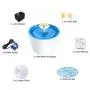 Drinking Fountain Drinking Fountain Automatic Electric Pet Dog/Cat Water Dispenser Flower Style Blue US Plug