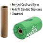 bellerata 100% Compostable Dog Poop Bags, Unscented & Extra Thick Biodegradable Poop Bags, 18 Refill Rolls, Made from Cornstarch, Certified Europe OK Compost Home and Seedling