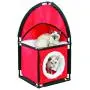 Etna Products TT 2 Tier Cat tower in Red Color