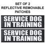 Doggie Stylz Official Service Dog in Training Vest Harness Bundle Kit. Includes Set of Service Dog + Service Dog in Training Removable Reflective Patches + 30 inch Lead + 2 ID Dog Tags