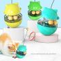 ocijf179 Cat Teaser Feeder Ball Cat Kitten Funny Tumbler Slow Eating Food Leak Dispenser Feeder Ball Teaser Toy - Blue