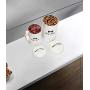 Geyecete Dog Food and Treats Containers Set with Scoop for Dogs - Coated Carbon Steel - Tight Fitting Lids - Pets Treat Canister Set