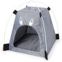 Luck Dawn Cat Tent Bed, Portable Oxford Cloth Pet Travel Bed with Removable Cushion for Indoor/Outdoor Use