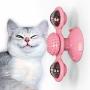 Crazyo Cat Turning Windmill Turntable Tickle Cat Toy Scratch Hair Brush Pet Accessories
