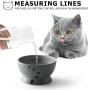 Y YHY Cat Water Bowl,Raised Cat Food Dish,Elevated Cat Bowl No Spill,Ceramic Pet Bowls for Cats or Small Dogs,Dishwasher Safe