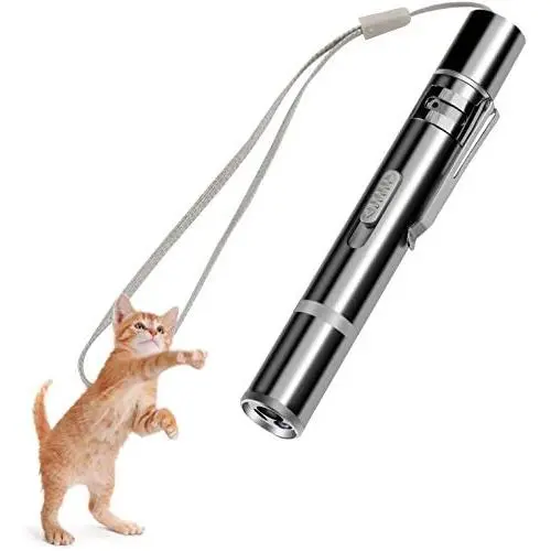 Cats Dogs Toys Indoor/Outdoor, Interactive Kitten Pet Training Wand Chase Toy, Stainless Steel Cat Dog Wand Bring Cat and Dog Endless Fun and Keep Busy Cats Dogs Toys Indoor/Outdoor, Interactive Kitten Pet Training Wand Chase Toy, Stainless Steel Cat Dog Wand Bring Cat and Dog Endless Fun and Keep Busy