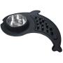KEKS Dog Bowls Slow Feeder - No Spill Silicone Stand & Stainless Steel Dog Food & Water Feeder Set for Small Dogs Cats Puppy Kittens Pet