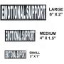 Doggie Stylz Set of 2 Reflective Emotional Support Removable Patches with Hook Backing for Working Dog Harnesses & Vests. Durable and Interchangeable - Comes in 3 Sizes Small, Medium and Large