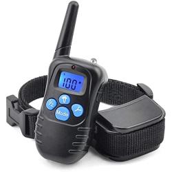 KOMIA Dog Training Collar Rechargeable and Rainproof 330 yd Wireless Remote Dog Shock Collar with Beep, Vibra and Shock Electronic Collar