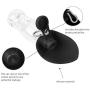 Flexzion Portable Dog Pet Food/Water Dispenser Bottle 500ML/17oz - Compact Expandable Silicone Travel Drinking Feeder Bowl with Flip-up Tray & Hanging Buckle Accessory for Cat Puppy Outdoor