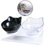 Legendog Cat Bowls,15°Tilted Cat Food Bowl Double Cat Dishes, Cat Feeder Cat Feeding Bowl Raised with Stand, Cat Food Water Bowl for Cats and Small Dog