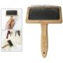 F Fityle Dog Brush & Cat Brush- Slicker Pet Grooming Brush- Wood Handle- Shedding Grooming Tools