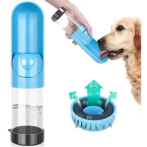 TSYMO Dog Water Bottle - Leak Proof Portable Puppy Water Dispenser with Activated Carbon Filter & Foldable Drinking Feeder for Pets Outdoor Walking, Hiking, Travel, BPA Free (10 Oz) TSYMO Dog Water Bottle - Leak Proof Portable Puppy Water Dispenser with Activated Carbon Filter & Foldable Drinking Feeder for Pets Outdoor Walking, Hiking, Travel, BPA Free (10 Oz)