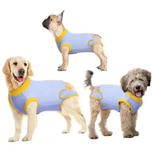 Recovery Suit for Dogs Cats After Surgery, Recovery Shirt for Male Female Dog Abdominal Wounds Bandages Cone E-Collar Alternative, Anti-Licking Pet Surgical Recovery Snuggly Suit, Soft Fabric Onesie Recovery Suit for Dogs Cats After Surgery, Recovery Shirt for Male Female Dog Abdominal Wounds Bandages Cone E-Collar Alternative, Anti-Licking Pet Surgical Recovery Snuggly Suit, Soft Fabric Onesie