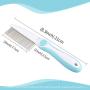Ordermore Long Teeth Pet Comb,Stainless Steel Comb for Dogs & Cats,Pet Hair Comb for Home Grooming Kit,Effective Remove Tangles, Knots and Matted Fur