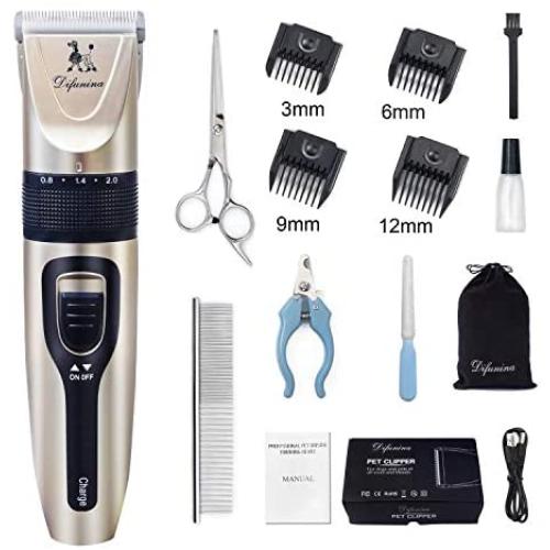 Dog Hair Clipper,Dog Shaver Clippers Cordless Rechargeable Low Noise Dog Grooming Kit Set for Dogs Cats Pets Shaver Clippers Cordless Rechargeable Low Noise Pet Grooming Kit Set for Dogs Cats Pets