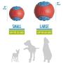 Hero Outer Armor, Durable Ball Dog Toy, Floats & Squeaks