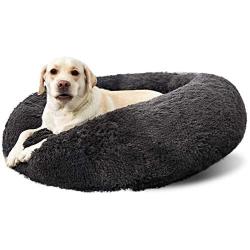 Dog Bed for Large Dogs Chew Proof,Medium Dog Bed Durable Machine Washable Dog Bed Square, Comfortable Fleece Puppy Dog Bed Medium Small, Grey