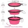 Dog Bowls Stainless Steel, Collapsible Dog Bowl with No Spill Non-Skid Silicone Mat Set, Three Feeder Food Water Bowl for Small Medium Large Dogs, Puppies, Cats and Pets, Pack of 3 Dog Bowls Stainless Steel, Collapsible Dog Bowl with No Spill Non-Skid Silicone Mat Set, Three Feeder Food Water Bowl for Small Medium Large Dogs, Puppies, Cats and Pets, Pack of 3