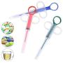 Whasin Pet Medicine Syringe, Professional Pet Pill Popper for Dogs and Cats, Reusable Pet Pill Gun with 2 Soft Silicone Tips, Medical Feeding Dispenser for Young and Small Animals